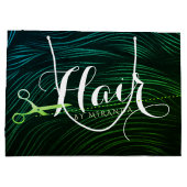Kapsalon Kapper Beauty Groene Gouden Schaar Groot Cadeauzakje (Achterkant)