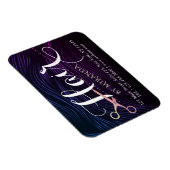 Kapsalon Kapper Beauty Roze Gouden Schaar Magneet (Rechterzijde)