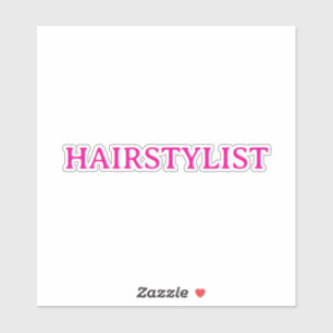 Kapsalon Kapper Roze Spa Salon Bruiloft Sticker