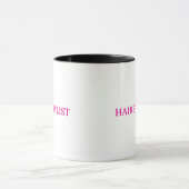 Kapsalon Kapper Roze Trouwgunst Cadeau Mok (Midden)