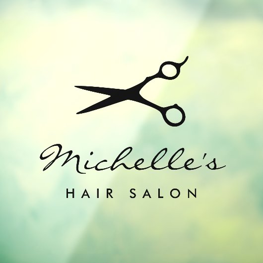 Kapsalon kapper salon logo raamsticker bord (Vel 3)