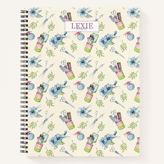 Kapsalon Kapper Schoonheidssalon Aangepast Notitieboek (Voorkant)