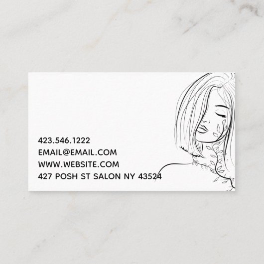 Kapsalon Kapper  Visitekaartje (Achterkant)