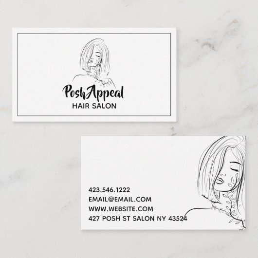 Kapsalon Kapper  Visitekaartje (Voorkant / Achterkant)