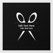 Kapsalon Kappersschaar Raamsticker (Vel)