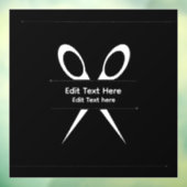 Kapsalon Kappersschaar Raamsticker (Vel 3)