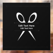 Kapsalon Kappersschaar Raamsticker (Vel 2)