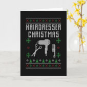 Kapsalon Kerst Kaart (Gele Bloem)