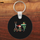 Kapsalon Kerst Kapper Gecertificeerd Sleutelhanger (Voorkant)