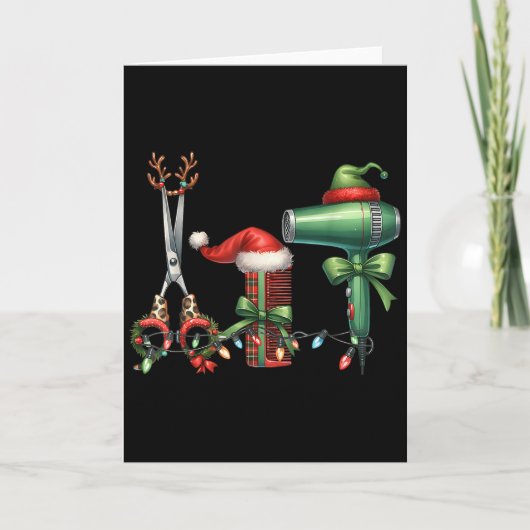 Kapsalon Kerst Kapselstylist Gecertificeerd Kaart (Voorkant)