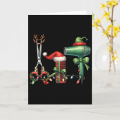Kapsalon Kerst Kapselstylist Gecertificeerd Kaart (Gele Bloem)
