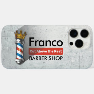 Kapsalon King Crown Herensalon Barberpaal Kappersz iPhone 16 Pro Max Hoesje