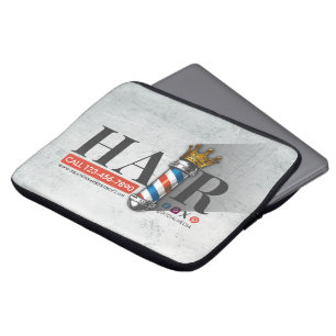 Kapsalon King Crown Kapper Paal Kapsalon Laptop Sleeve