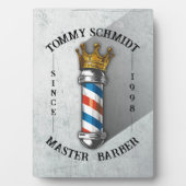 Kapsalon King Crown Kapper Winkel Haar Salon Fotoplaat (voorkant)