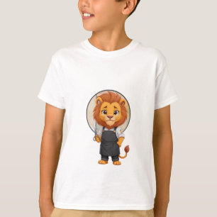 Kapsalon Leeuw Professionele Stylist Kinderen T-shirt