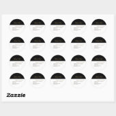 Kapsalon Make-up Artiest Bedrijf Ronde Sticker (Vel)