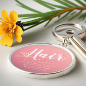 Kapsalon Make-up Salon Modern Roze Gouden Schaar Sleutelhanger