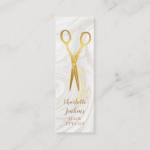 Kapsalon Marmer Krullen Gouden Scharen