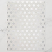 Kapsalon Modern Silver Dots Flyer (Achterkant)