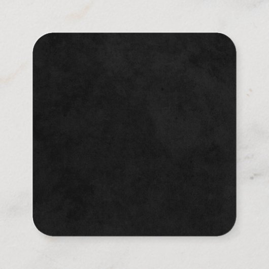 Kapsalon | Monogram | Herenkapsalon Vierkante Visitekaartje (Achterkant)