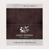 Kapsalon Professioneel Visitekaartje (Buitenkant ongevouwen)