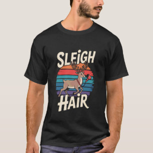 Kapsalon Rendier Kerstman T-shirt