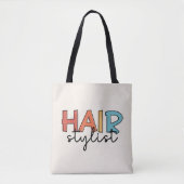 Kapsalon Retro Kapsalon Cadeau Tote Bag (Voorkant)