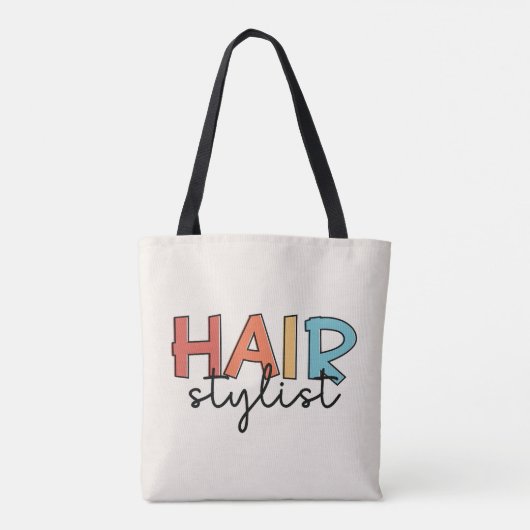 Kapsalon Retro Kapsalon Cadeau Tote Bag (Achterkant)