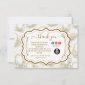 Kapsalon Romantische Bloemensalon Bedankkaart (Voorkant)