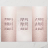 Kapsalon Roze Goud Drievoud Brochure (Achterkant)