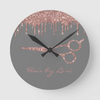 Kapsalon Roze Gouden Druppel Glitter Schaar