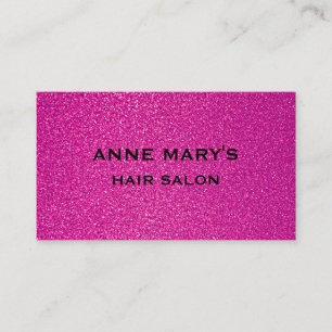 Kapsalon Roze Paarse Glitter Spa Kapper Visitekaartje