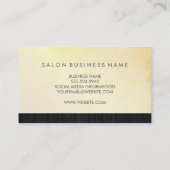 Kapsalon-schaar Houten Afwerking Visitekaartje (Achterkant)