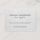 Kapsalon Schaar Icoon Loyaliteit Klantenkaartje (Achterkant)