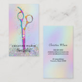 Kapsalon schaar ontwerp visitekaartje (Voorkant / Achterkant)