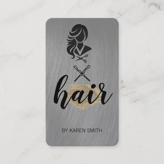 Kapsalon | Schaar | Salon Visitekaartje (Voorkant)