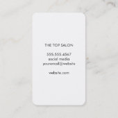 Kapsalon | Schaar | Salon Visitekaartje (Achterkant)