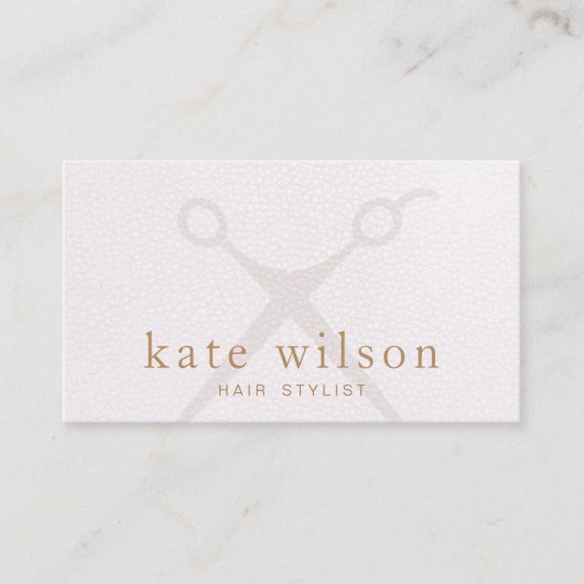 Kapsalon schaar visitekaartje (Voorkant)