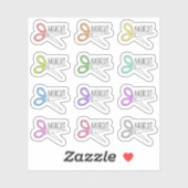 Kapsalon Schaars Kapsalon Herinnering Bujo Planner Sticker (Vel)