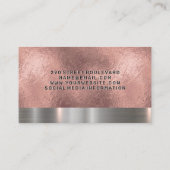 Kapsalon Scharen Rose Goud Folie Metallic Trim Visitekaartje (Achterkant)