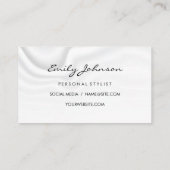 Kapsalon Scharen | Zijden Draperie Achtergrond Visitekaartje (Achterkant)