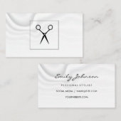 Kapsalon Scharen | Zijden Draperie Achtergrond Visitekaartje (Voorkant / Achterkant)