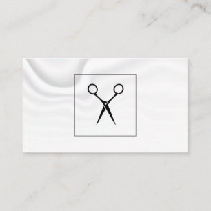 Kapsalon Scharen   Zijden Draperie Achtergrond Visitekaartje