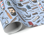 Kapsalon Scheer Man Kapsel Kapper Paal Cadeau Cadeaupapier (Rol Hoek)