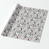 Kapsalon Scheer Man Kapsel Kapper Paal Cadeau Cadeaupapier (Uitgerold)