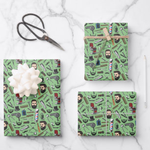 Kapsalon Scheer Man Kapsel Kapper Paal Cadeau Inpakpapier Vel