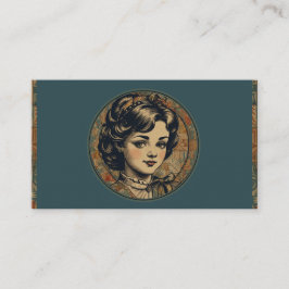 Kapsalon Schoonheidssalon Cosmetica Salon Vintage Visitekaartje