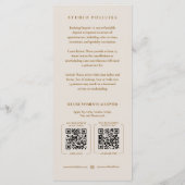 Kapsalon Schoonheidssalon Zand Prijslijst QR-codes Menu (Achterkant)