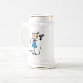 Kapsalon Stickfiguur Bierpul (Voorkant links)