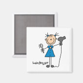 Kapsalon Stickfiguur Magneet (Voorkant / Achterkant)